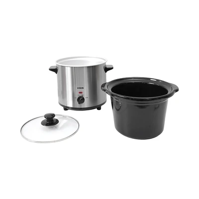 Gambar Kris Slow Cooker Round 3.5 Liter - Silver