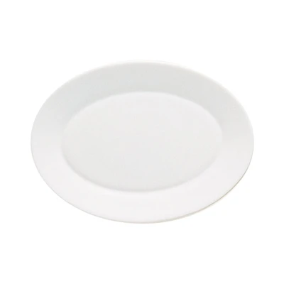 Gambar Bormioli Rocco Toledo Piring Saji Oval Kaca 30x22 cm - Putih
