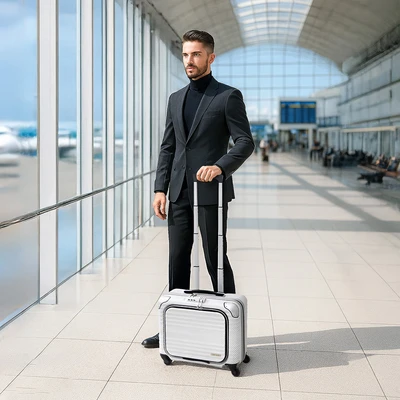 Gambar Legend Walker Blade Koper PC & Fiber TSA Lock 18 Inch - Putih