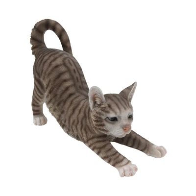 Gambar Kris Garden Patung Taman Scretching Cat - Abu Abu
