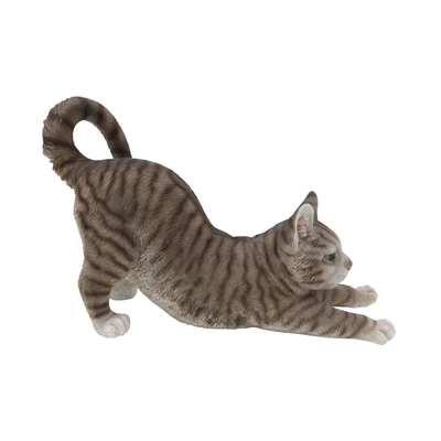 Gambar Kris Garden Patung Taman Scretching Cat - Abu Abu