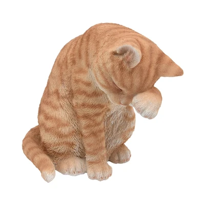 Gambar Arthome Garden Patung Taman Kucing American - Orange