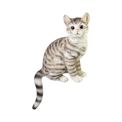 Gambar Arthome Garden Patung Taman Kucing Squating - Cokelat