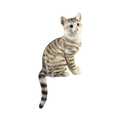 Gambar Arthome Garden Patung Taman Kucing Squating - Cokelat