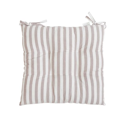 Gambar Arthome Bantal Alas Duduk Stripe 40x40 cm - Cokelat Muda
