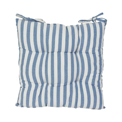 Gambar Arthome Bantal Alas Duduk Stripe 40x40 cm - Biru Muda
