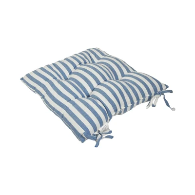 Gambar Arthome Bantal Alas Duduk Stripe 40x40 cm - Biru Muda
