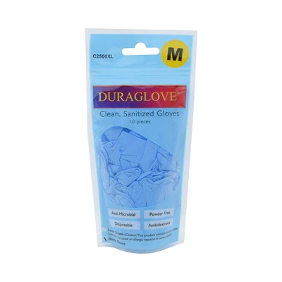 Gambar Duraglove Sarung Tangan Karet Nitrile Ukuran M - Biru