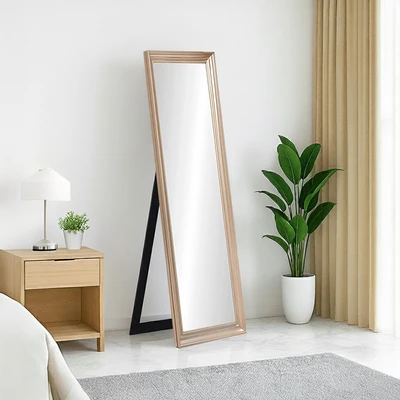 Gambar Informa Cermin Lantai MDF 45x3x150 cm - Cokelat Champagne