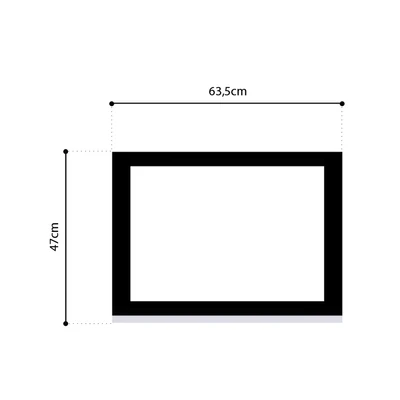 Gambar Informa Cermin Lantai MDF & Plastik 45x3x150 cm - Bronze