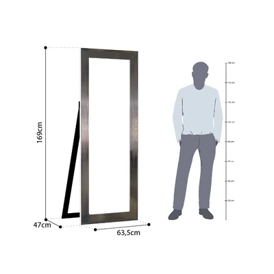 Gambar Informa Cermin Lantai MDF & Plastik 45x3x150 cm - Bronze