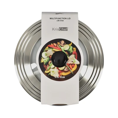 Gambar Kris 26-30 cm Tutup Wajan Stainless Steel - Silver