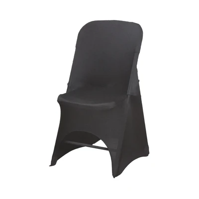 Gambar Soleil Olympic Sarung Kursi Lipat Stretch 39x45x77 cm - Hitam