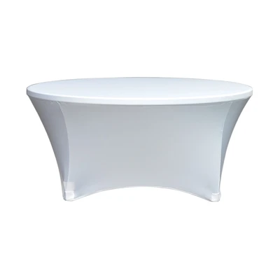 Gambar Soleil Taplak Meja Elastis Round 180x180 cm - Putih