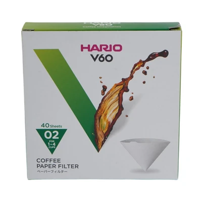 Gambar Hario Kertas Filter Kopi V60 1-4 Cups Set 40 pcs - Putih