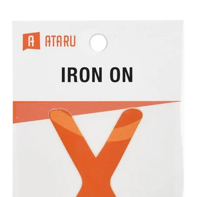 Gambar Ataru Patch Baju Huruf X - Oranye