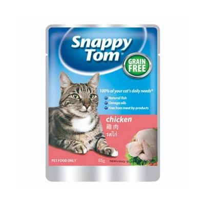 Gambar Snappy Tom 85 Gr Makanan Kucing Basah Chicken