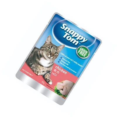 Gambar Snappy Tom 85 Gr Makanan Kucing Basah Chicken