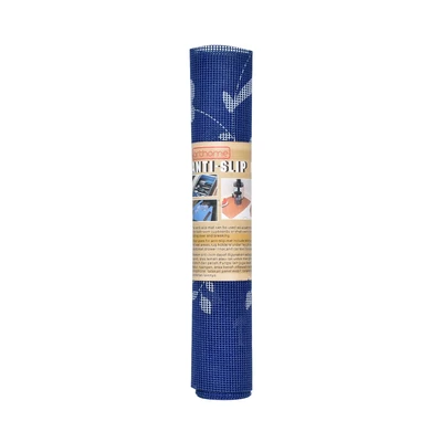 Gambar Arthome Alas Anti Slip Bunga Shelf Liner 30x150 cm - Biru