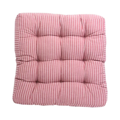 Gambar Arthome 45x45x5 Cm Bantal Alas Duduk Persegi Stripe - Pink