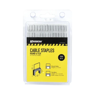 Gambar Krisbow Set Staples Kabel 200 Pcs