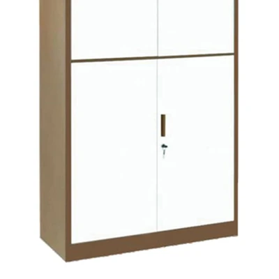 Gambar Krisbow Lemari Kantor 4 Pintu - Putih/Cokelat