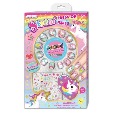 Gambar Hot Focus Set Stylin Press On Nail Unicorn