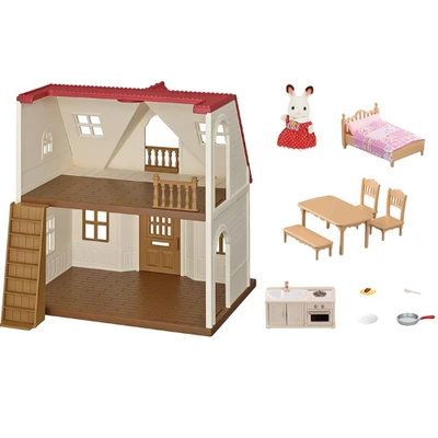 Gambar Sylvanian Families Set Red Roof Cosy Cottage Esfh53030