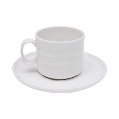 Gambar Appetite Aqua Cangkir Dengan Saucer Porcelain 90 ml - Putih