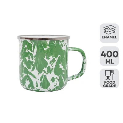Gambar Kichero Mug Enamel Doreng 400 ml - Hijau