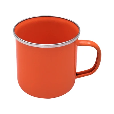 Gambar Kichero Mug Enamel 400 ml - Oranye