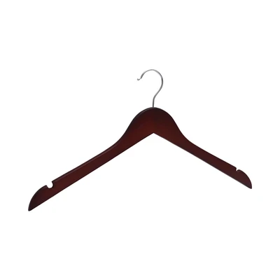 Gambar Stora Hanger Baju Kayu 44.5 cm Set 5 pcs - Cokelat