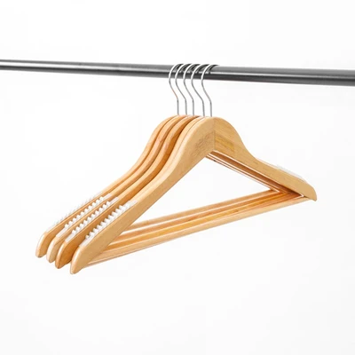 Gambar Stora Hanger Baju Kayu N8 Notches 44.5 cm Set 5 pcs