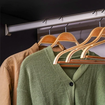 Gambar Stora Hanger Baju Kayu Natural 45 cm Set 5 pcs