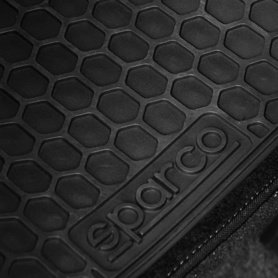Gambar Sparco Set Karpet Mobil PVC 3 Pcs - Hitam Abu-Abu