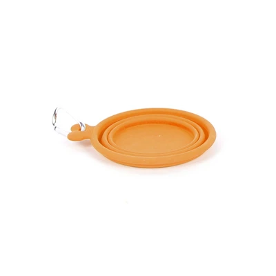 Gambar Pet Kingdom Ukuran M Mangkuk Makan Anjing Collapsible - Oranye