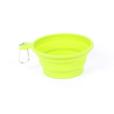 Gambar Pet Kingdom Ukuran M Mangkuk Makan Anjing Collapsible - Hijau