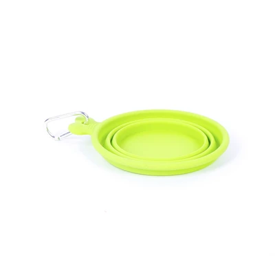 Gambar Pet Kingdom Ukuran M Mangkuk Makan Anjing Collapsible - Hijau
