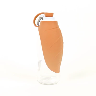Gambar Pet Kingdom 8.5x20 cm Botol Minum Hewan Leaf - Oranye