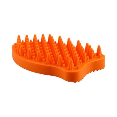 Gambar Pet Kingdom Sikat Grooming Hewan Fish Shape - Oranye