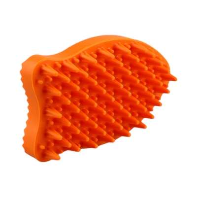 Gambar Pet Kingdom Sikat Grooming Hewan Fish Shape - Oranye