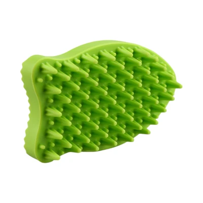 Gambar Pet Kingdom Sikat Grooming Hewan Fish Shape - Hijau