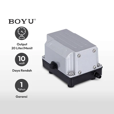Gambar Boyu Pompa Udara Akuarium Es-2 - Silver