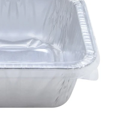 Gambar Krischef Wadah Makanan Aluminium Foil 7.5 cm Set 5 Pcs - Silver