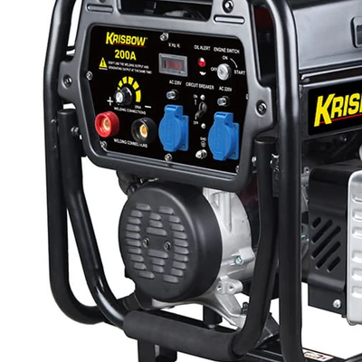 Gambar Krisbow Genset Welding Bensin 200 A 1 Pk Open Vrse20