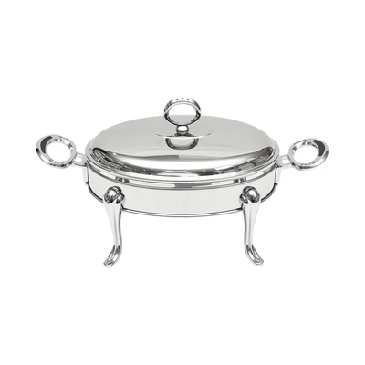 Gambar Appetite Penghangat Makanan Kaca Ellipse Chinese 1.6 Liter - Silver