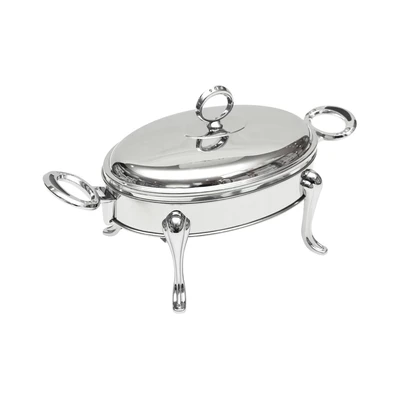 Gambar Appetite Penghangat Makanan Kaca Ellipse Chinese 1.6 Liter - Silver