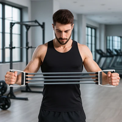 Gambar Landstro Chest Expander - Abu-Abu