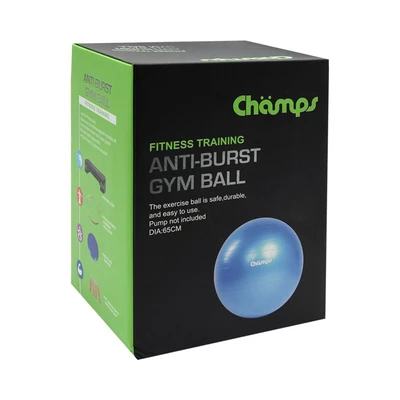Gambar Champs Bola Fitness Anti-Burst 65 cm - Biru