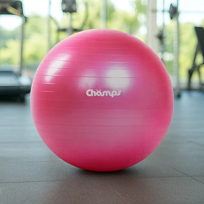 Gambar Champs 75 cm Bola Fitness Anti-Burst - Merah